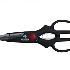 Very Sharp Multi Purpose Scissors - Reinforced Blade Shears, Left and Right Handed for kitchen sewing garden