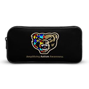 amplifying autism awareness pencil case makeup bag big capacity pouch organizer for office college