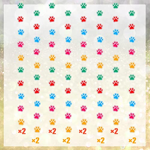 12 Pcs Dog Party Decorations Paw Prints Party Banner for Dog Party Puppy Paw Party Dog Birthday Party Decoration Dog Paw Prints Banners Garlands for Dog Paw Prints Party Pet Dog Birthday Party