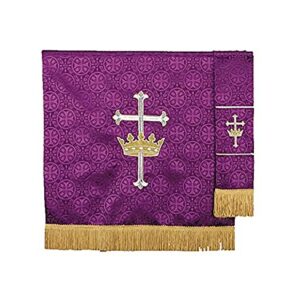 R.J. Toomey Purple Polyester King of Kings Embroidered Pulpit Scarf, 38 Inch
