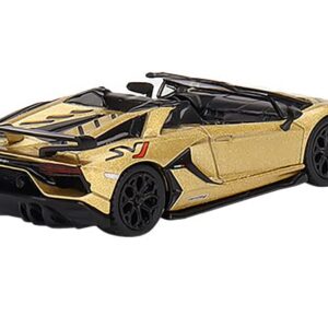 Truescale Miniatures Lambo SVJ Roadster Oro Elios Gold Metallic Limited Edition to 6000 Pieces Worldwide 1/64 Diecast Model Car by True Scale Miniatures MGT00363