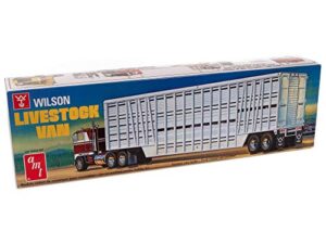 amt wilson livestock van trailer 1:25 scale model kit