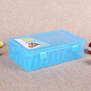 42 Grids Clear Plastic Organizer Box Axis Sewing Threads Box Transparent Needle Wire Storage Organizer Containers for Spools Home Embroidery & Sewing Thread Transparent