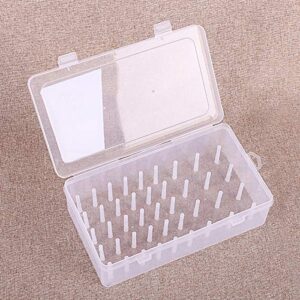 42 Grids Clear Plastic Organizer Box Axis Sewing Threads Box Transparent Needle Wire Storage Organizer Containers for Spools Home Embroidery & Sewing Thread Transparent