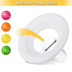 Nenesupply 19mm Soft Flange Compatible with Medela Breast Pump Parts Replace 19mm Flange for Medela Accessories Compatible with Pump in Style Parts Symphony Swing Harmony Pump and Personalfit Flex