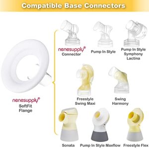 Nenesupply 19mm Soft Flange Compatible with Medela Breast Pump Parts Replace 19mm Flange for Medela Accessories Compatible with Pump in Style Parts Symphony Swing Harmony Pump and Personalfit Flex