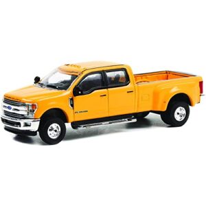 greenlight 46090-d dually drivers series 9 – 2019 f-350 dually – school bus yellow 1:64 scale