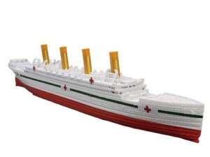 hmhs britannic model – highly detailed replica historically accurate no assembly required – 1 foot in length (model only)