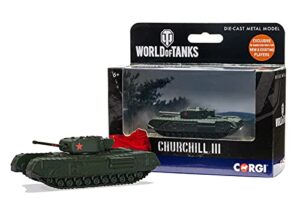 corgi diecast world of tanks churchill mk iii tank with in game codes military fit the box scale model wt91204 dark army gray