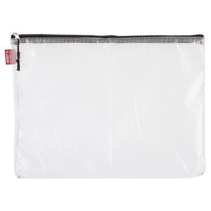 creative mark plastic zipper bag – durable plastic waterproof pouch – semi-opaque large zipper pouch – storage pouch bag