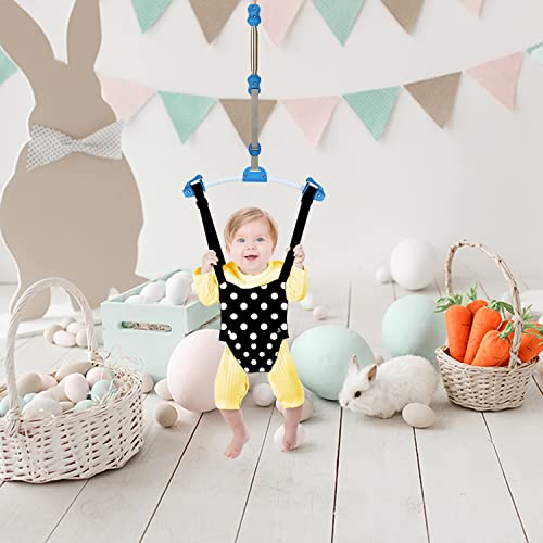 OUTINGPET Door Jumper Swing Bumper Jumper Exerciser Set with Door Clamp Adjustable Strap for Toddler Infant 6-24 Months