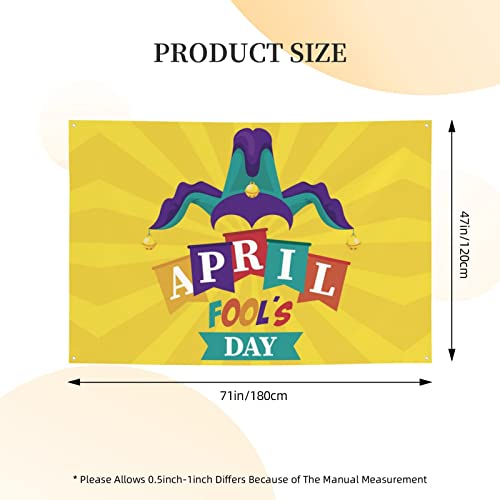 April Fools Day Banner Yard Outdoor Party Congratulations Welcome Home Banners Photography Background Decoration