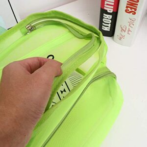 ARTIBETTER Sewing Accessories Sewing Accessories Knitting Yarn Storage Bag Mesh Wool Organizer Tote Bag Yarn Holder (Light Green) Mesh Knitting Bag Zippered Tote
