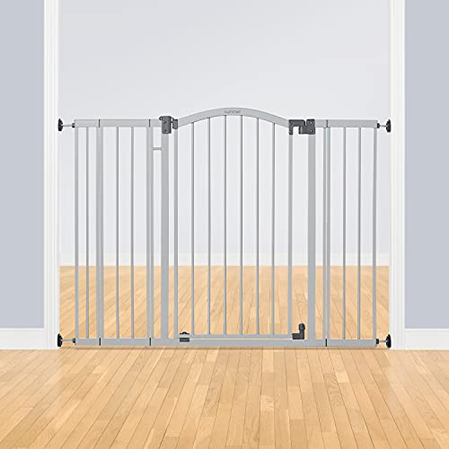 Summer Infant Extra Tall & Extra Wide Safety Gate, 29.5 - 53 Inch Wide & 38" Tall, for Doorways & Stairways, with Auto-Close & Hold-Open, Grey