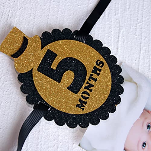 Zocakee Mr Onederful Birthday Decorations,First Year Monthly Photo Banner, Baby Shower Picture Banner
