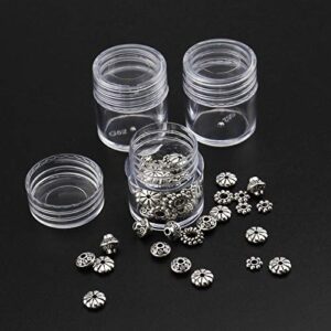 SING F LTD 2pcs Embroidery Diamond Storage Box Small Beads Diamond Containers with 60pcs Pot Jars Screw-Top Lids for Jewelry DIY Art Craft Rhinestones Sewing