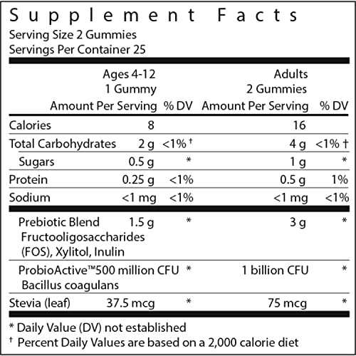 Rainbow Light Probiolicious Plus Gummies Plus Superfoods & Probiotics, Berry, 50 Gummies (Package May Vary)