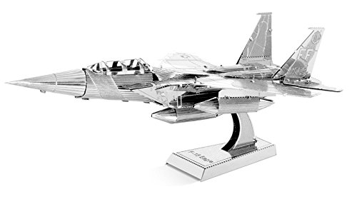 Metal Earth 3D Model Kits Set of 3: F-22 Raptor - F-35 Lightning II - F-15 Eagle