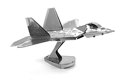 Metal Earth 3D Model Kits Set of 3: F-22 Raptor - F-35 Lightning II - F-15 Eagle