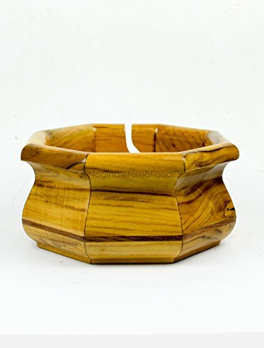 Wooden Yarn Bowl Holder Rosewood - Knitting Bowl with Holes Storage - Crochet Yarn Holder Bowl - Perfect for Mother's Day!