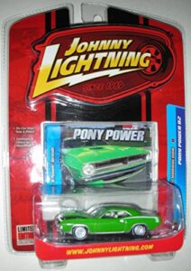 1970 green plymouth barracuda pony power r2 johnny lightning 1:64 scale .hn#gg_634t6344 g134548ty12209