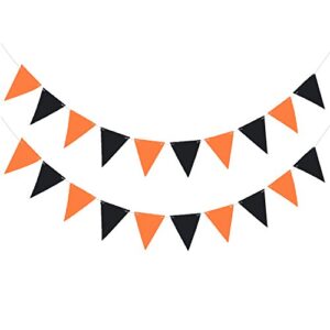 halloween pennants banners, jmyo durable and reusable with 20pcs pennants flags party decoration, 20ft