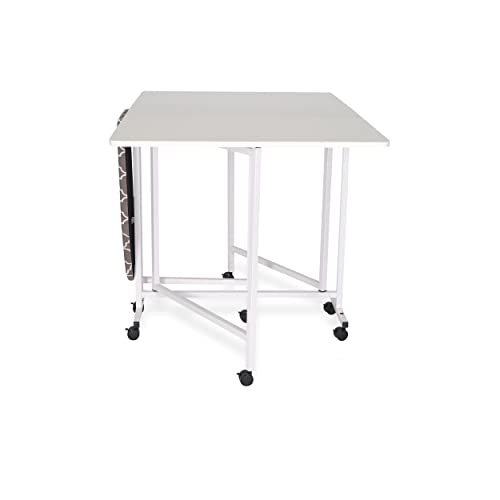 Arrow Sewing Furniture Millie Folding Cutting Table with Ironing Board