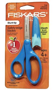 fiskars blunt-tip safety-edge blade scissors navy blue