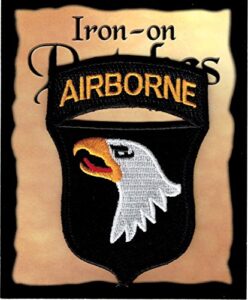 airborne iron-on embroidered patch