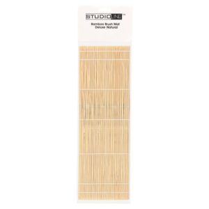 studio line artist bamboo brush mat, natural