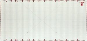 sullivans super, 72″ cutting mat, 40″ x 72″, white/red