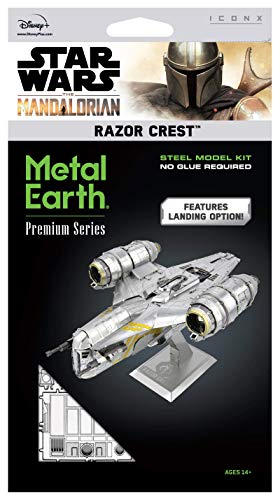 Metal Earth Premium Series Star Wars The Mandalorian Razor Crest 3D Metal Model Kit Fascinations