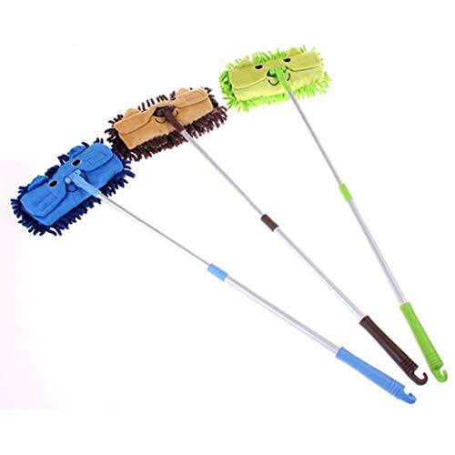 Tachiuwa Cleaning Mop Broom for Kids Mini Detachable Housekeeping Cleaning Broom Tools for Year and Up 3 Colors , Blue