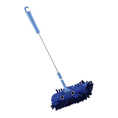 Tachiuwa Cleaning Mop Broom for Kids Mini Detachable Housekeeping Cleaning Broom Tools for Year and Up 3 Colors , Blue