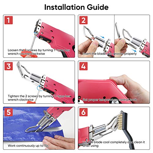 RoMech Rope Cutter Fabric Cutter - Pro Electric Hot Knife Heat Sealer with Adjustable Power - Cutting Tool Kit- with Blades & Accessories (100W, RM-014)