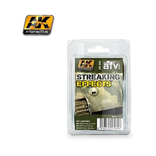 Streaking Effects Enamel Paint Set (12, 13, 14) AK Interactive