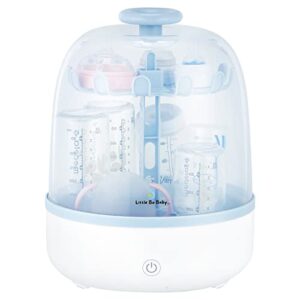 bottle sterilizer, little bo baby bottle electric steam sterilizer, steam sterilization for baby bottles, highest capacity, any brand universal fit