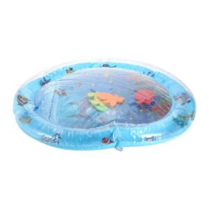 plplaaoo Inflatable Baby Ice Pad Prone Pat Water Cushion Marine Life Mat, Water Mat Infants, Tummy Time Water Mat, Newborn Girl and Boy Early Activity Center