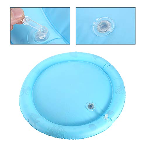 plplaaoo Inflatable Baby Ice Pad Prone Pat Water Cushion Marine Life Mat, Water Mat Infants, Tummy Time Water Mat, Newborn Girl and Boy Early Activity Center