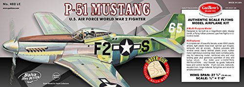 Guillow's P51 Mustang Laser Cut Model Kit