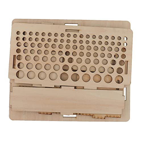 Jili Online Wood Leather Craft Tools Holder Rack Stand Leather Stamp Punch Tools Storage Box Organizer