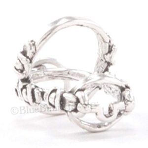 New Baby Basket Charm Pendant Opens to Baby Moveable 925 Sterling Silver Jewelry 3D BLU0564BUNN