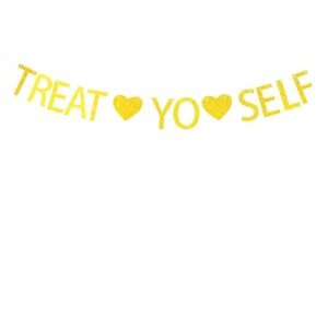 treat yo self banner for wedding,sweet table,bar decorations risehy