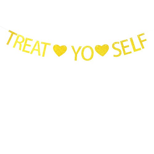Treat Yo Self banner for wedding,sweet table,bar decorations Risehy