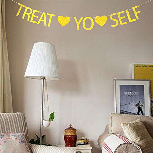 Treat Yo Self banner for wedding,sweet table,bar decorations Risehy