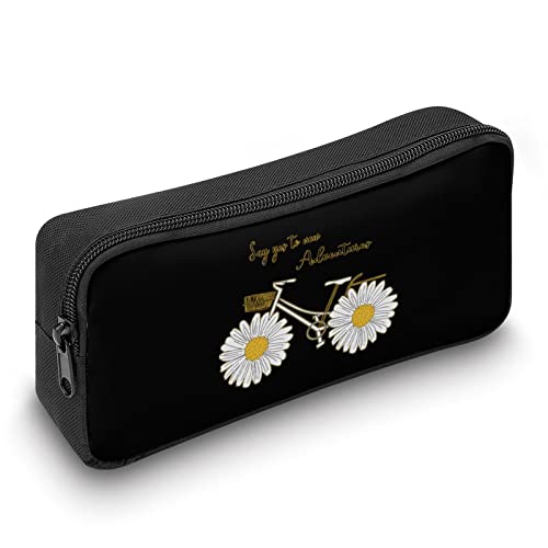 Daisy Bicycle Pencil Case Pencil Pouch Coin Pouch Cosmetic Bag Office Stationery Organizer