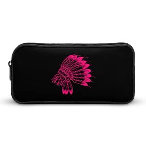 indian leader pencil case pencil pouch coin pouch cosmetic bag office stationery organizer
