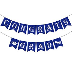 2023 congrats grad graduation banner with graduation cap sign(assembled) class of 2023 graduation party supplies congratulation grad garland to celebrate the graduation