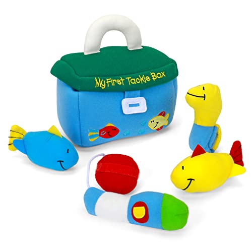 GUND Baby My First Tackle Box Stuffed Plush Playset, 5 Pieces