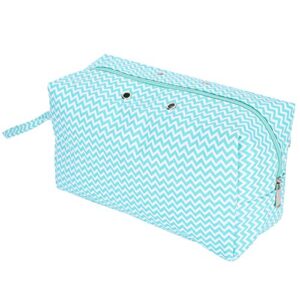 yarn storage bag 29x12x17cm large yarn organizer tote bag with zipper closure and pocket for knitting needles crochet hooks (l)